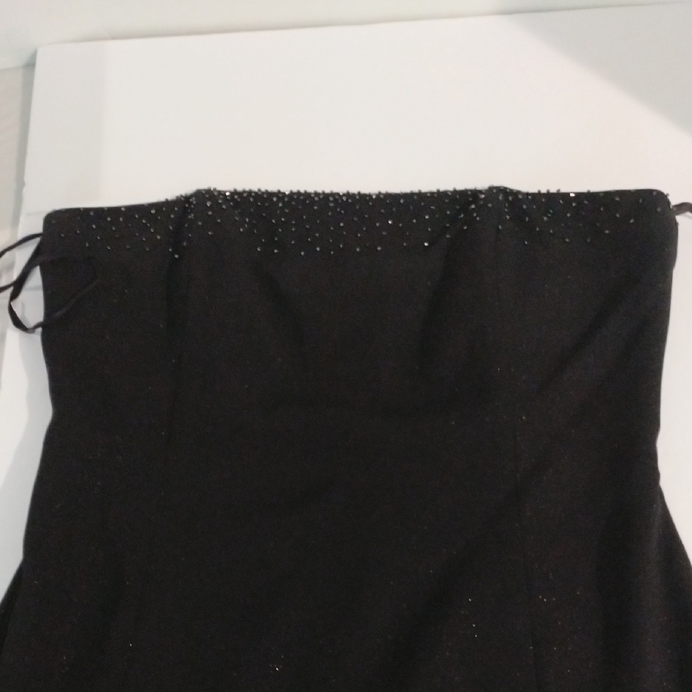 Georgiou Studio Strapless Black Sheath Dress Size 10